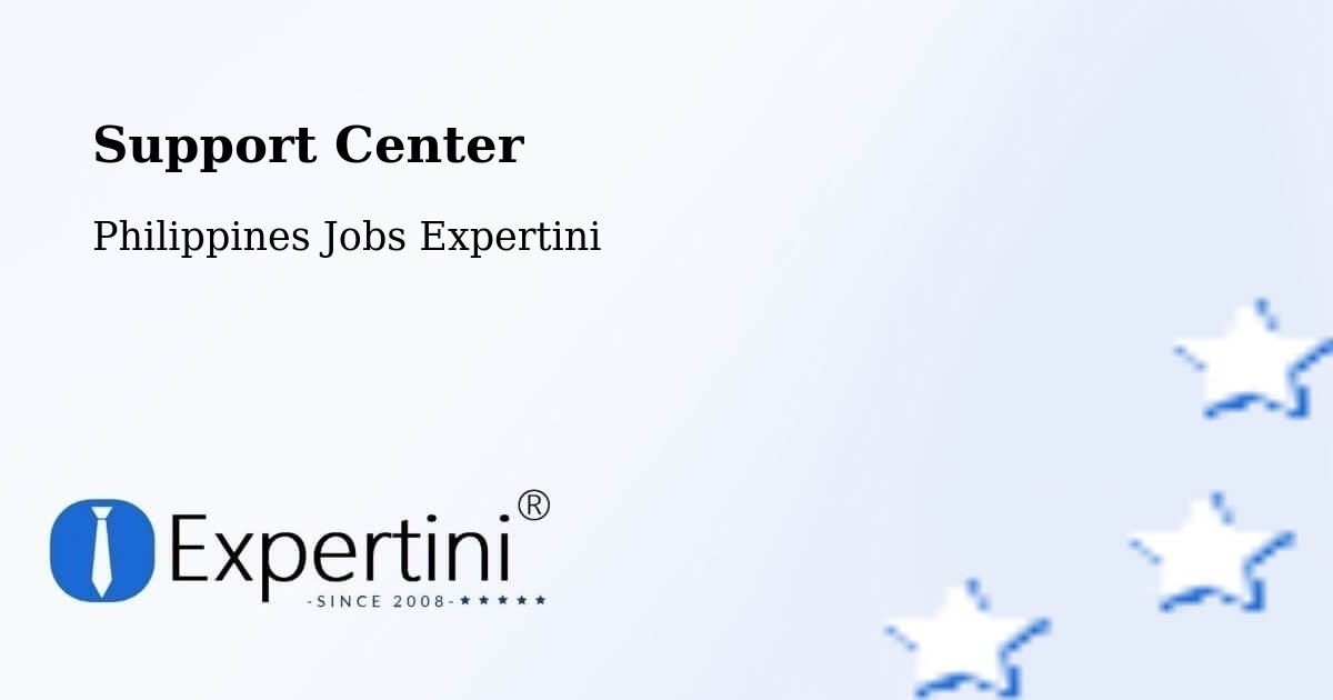 Support Center - Philippines Jobs Expertini